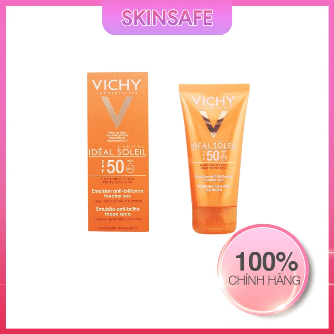 Kem chống nắng cho da dầu Vichy Ideal Soleil Dry Touch SPF 50